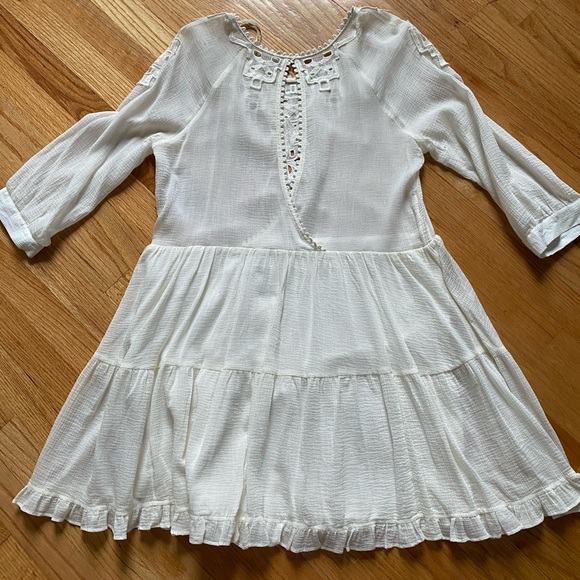 Free People Ivory Crochet Detail Mini Dress - Picture 6 of 6